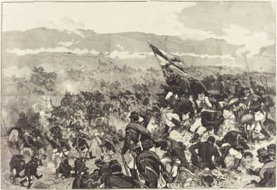 Battle of Plevna. July 30, Attack on the Heights by Daniel Vierge