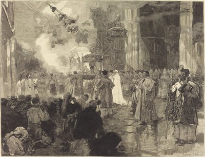 The Festivals of Saint James of Compostela: The Procession of the Relics by Daniel Vierge