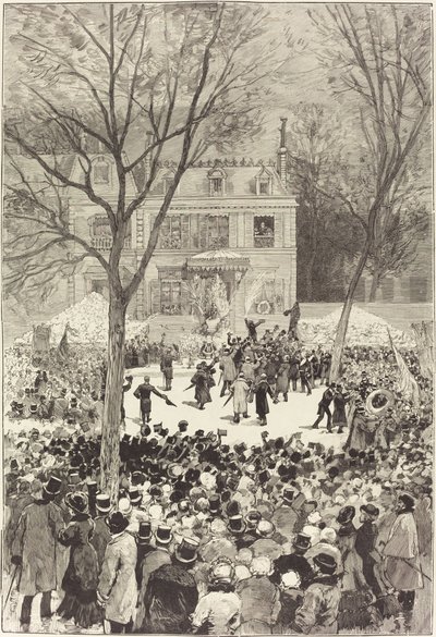 Popular Demonstration of February 27 to Celebrate the 80th Year of Victor Hugo by Daniel Vierge