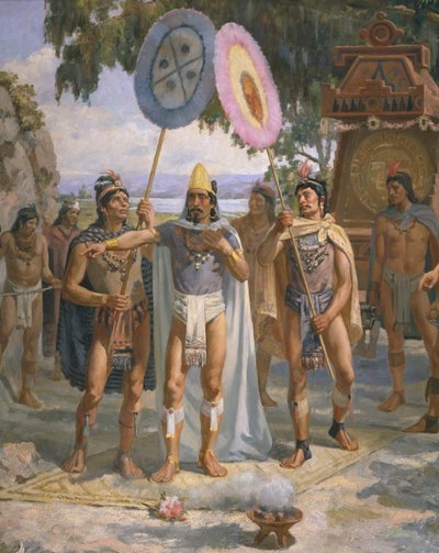 Emperor Montezuma II at Chapultepec by Daniel del Valle