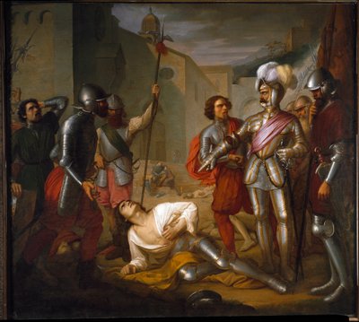 The death of Francesco Ferrucci during the siege of Florence by the troops of Emperor Charles V by Daniele Antonio Bertoli