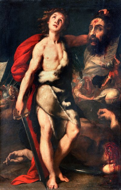 David Winner of Giant Goliath Holds His Head in Hand by Daniele Crespi