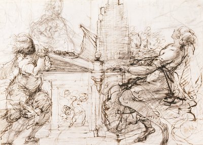 Saint Cecilia at the Organ by Daniele Crespi