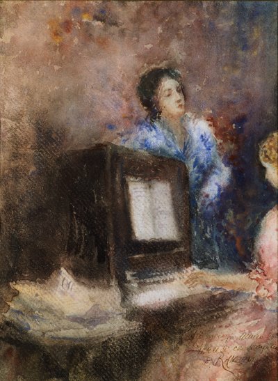 At the Piano by Danielle Ranzoni