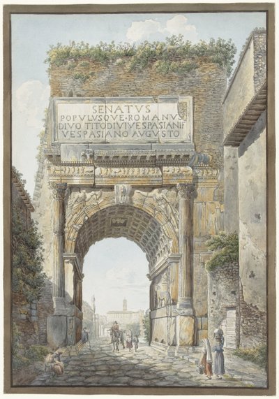 The Arch of Titus on the Roman Forum by Daniël Dupré
