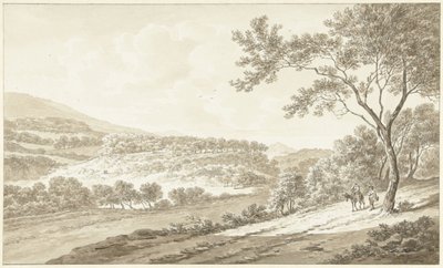 View of Palestrina from the Villa Adriana by Daniël Dupré