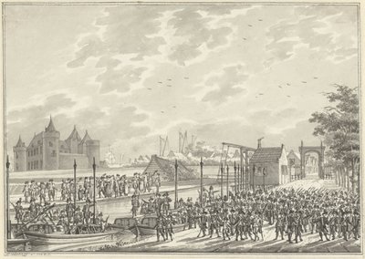 Arrival of the Armed Amsterdam Citizens in Muiden, 1787 by Daniël Kerkhoff