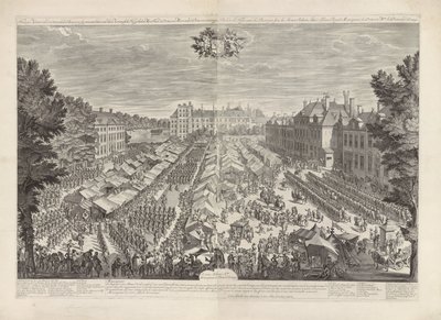 Hague Fair with the Prince and Princess of Orange, 1686 by Daniël Marot (I)