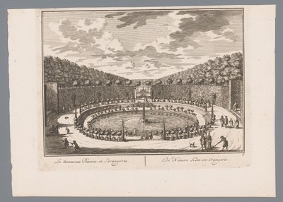 View of a Pond with Fountain in the Garden of Slot Zeist (series title: 21 Views of Slot Zeist) by Daniël Stopendaal