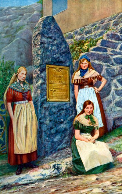 Girls of Strimi Island, Denmark, c1922 by Danish Legation