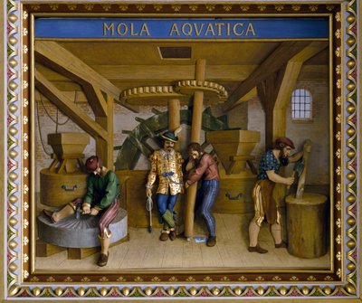 Construction of aquatic grinding wheel, ceiling of Knights
