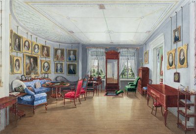 Drawing Room Picture Gallery Interior by Danish School
