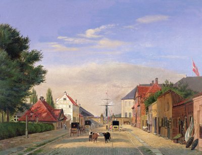 Street Scene by Danish School