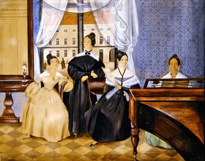 The Piano Recital, c.1830 by Danish School