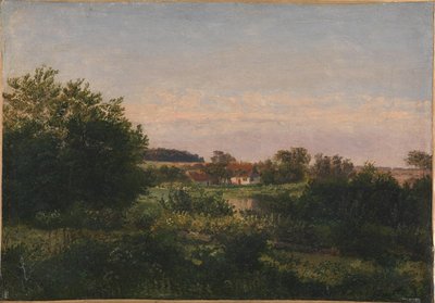 Landscape with a Cottage beside a Pond by Dankvart Dreyer
