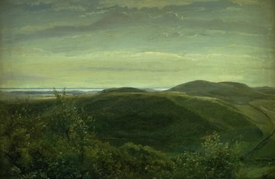 The Coast of Jutland Seen from Mølleknap Hills in Funen. Study by Dankvart Dreyer