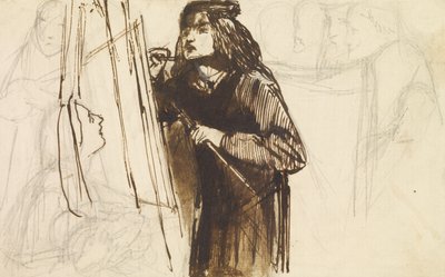 A Painter at Work by Dante Gabriel Charles Rossetti