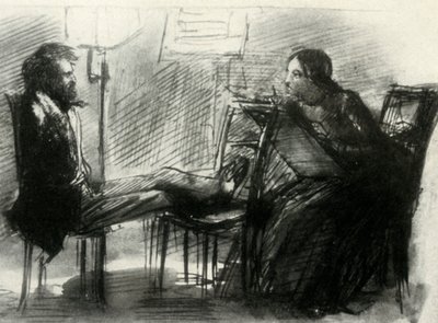 Elizabeth Siddal drawing Rossetti, 1853 by Dante Gabriel Charles Rossetti