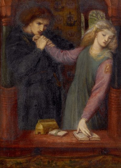 Hamlet and Ophelia by Dante Gabriel Charles Rossetti