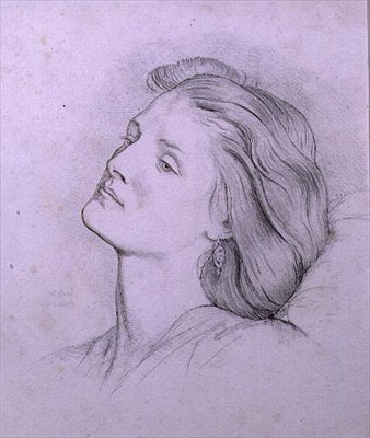 Head of Fanny Cornforth by Dante Gabriel Charles Rossetti