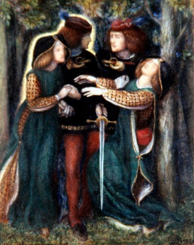 How They Met Themselves by Dante Gabriel Charles Rossetti