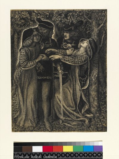 How They Met Themselves, c.1850-60 by Dante Gabriel Charles Rossetti