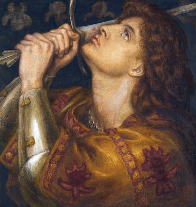 Joan of Arc Embracing the Sword of Deliverance by Dante Gabriel Charles Rossetti