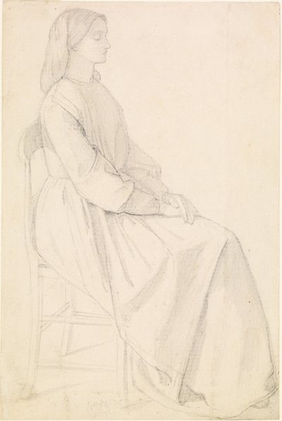 Portrait of Elizabeth Siddal by Dante Gabriel Charles Rossetti