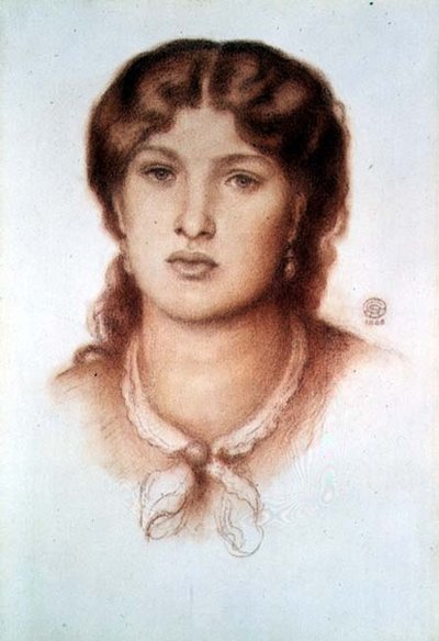 Portrait of Fanny Cornforth by Dante Gabriel Charles Rossetti