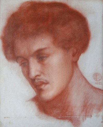 Portrait of a Young Man by Dante Gabriel Charles Rossetti