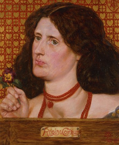 Regina Cordium - Portrait of Ellen Heaton by Dante Gabriel Charles Rossetti
