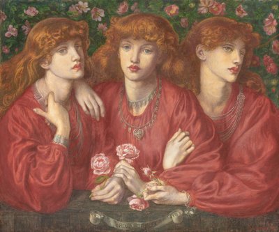 Rosa Triplex: A Triple Portrait of May Morris by Dante Gabriel Charles Rossetti