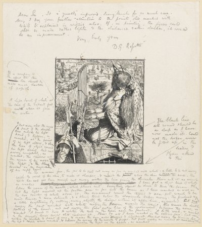 St Cecilia The Moxon Tennyson by Dante Gabriel Charles Rossetti