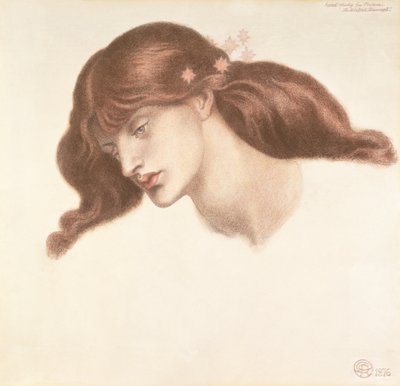 Study for the Blessed Damozel by Dante Gabriel Charles Rossetti