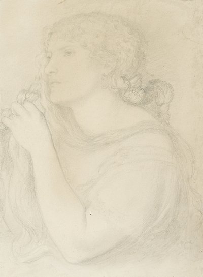 Study of Fanny Cornforth, 1863 by Dante Gabriel Charles Rossetti
