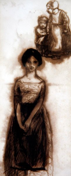 Study of a Girl, c.1840 by Dante Gabriel Charles Rossetti