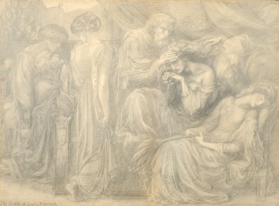 The Death of Lady Macbeth by Dante Gabriel Charles Rossetti