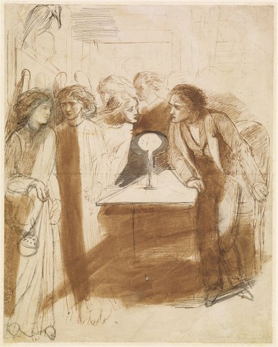 The Raven - Angel Footfalls by Dante Gabriel Charles Rossetti