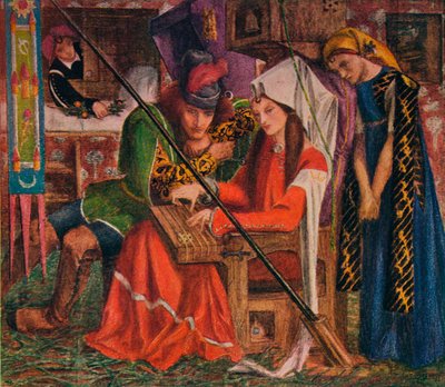 The Tune of Seven Towers, 1857 by Dante Gabriel Charles Rossetti