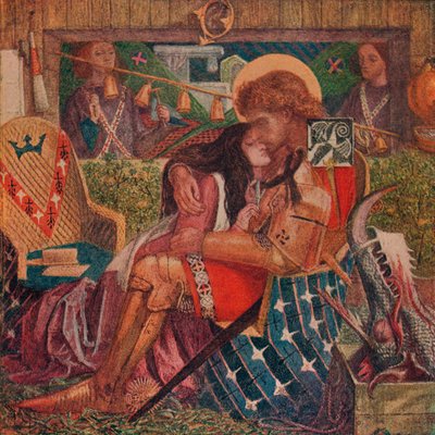 The Wedding of St George and Princess Sabra by Dante Gabriel Charles Rossetti