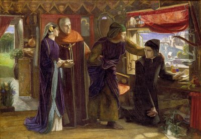 Dante drawing an Angel on the Anniversary of Beatrice