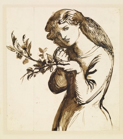 Study of a Girl Eating Cherries by Dante Gabriel Rossetti