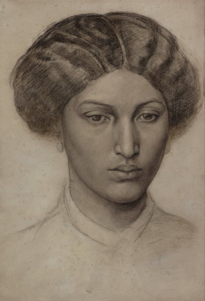 Head of a Young Woman by Dante Gabriel Rossetti