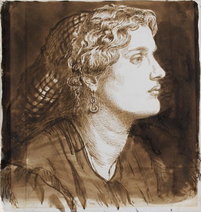 Portrait of Fanny Cornforth, c. 1860 by Dante Gabriel Rossetti