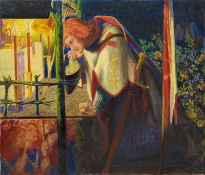Sir Galahad at the Ruined Chapel by Dante Gabriel Rossetti