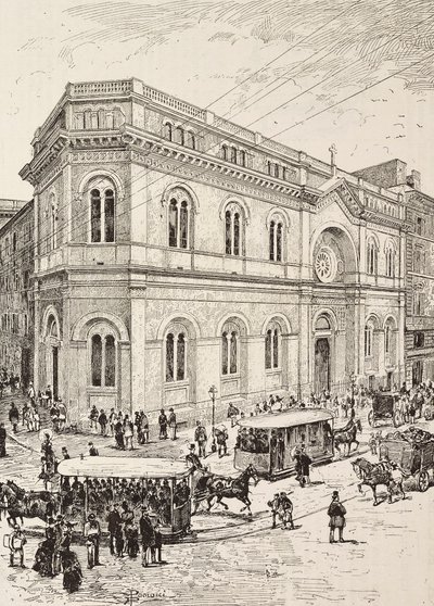 Evangelical church on Via Nazionale, Rome, Italy by Dante Paolocci