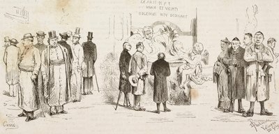 German pilgrims in Rome, engraving by Dante Paolocci and Canedi by Dante Paolocci