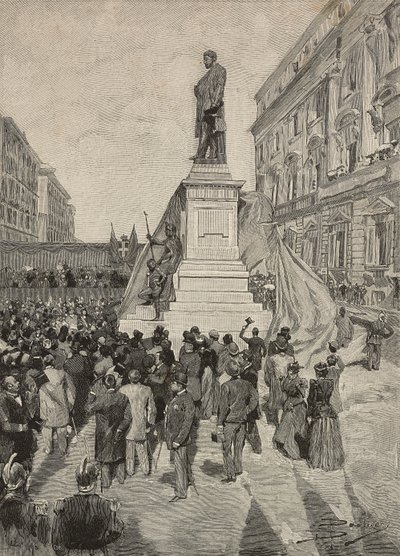 Inauguration of monument to Quintino Sella, by Ettore Ferrari, April 9 by Dante Paolocci