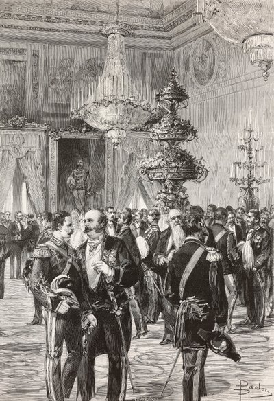 Italian politicians and officers celebrating New Year