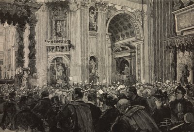 Papal blessing on occasion of Episcopal Jubilee of Leo XIII, St Peter